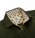 olive poplin